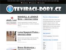 Tablet Screenshot of oteviraci-doby.cz